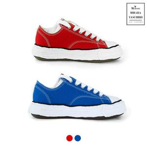 [라이크어스타] 24FW 메종 미하라 야스히로 피터슨23 로우 OG 솔 캔버스 스니커즈 A11FW702 RED BLUE