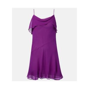 아크네 시어 드레이프 실크 조젯 미니드레스 P01088670