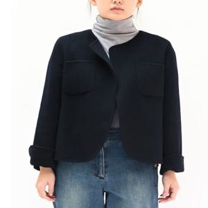 [비꼴리끄(여성)]캐시 울 노카라 핸드메이드 자켓 B234WJ1040