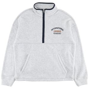 엄브로 플러스플리스 레터링 하프집업 UQ423CFSN1WMG