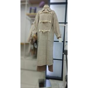 밀스튜디오 세이브존04 롱 맥시 울70% 더블 핸드메이드코트 LOBCOC106