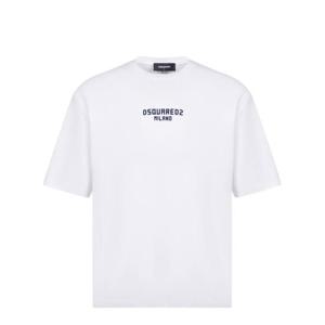 디스퀘어드2 반팔 티셔츠 S74GD1455D20020 965 WHITE DARK NAVY