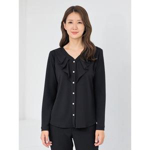 [모슬린]엄마옷 브이넥 훌오픈 긴팔 블라우스 509FGH079 마담/중