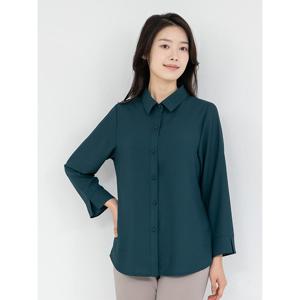 [모슬린]엄마옷 카라 무지 오픈 블라우스 515FGH583 마담/중년여