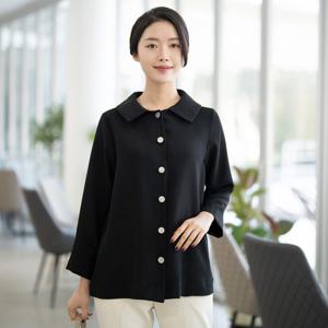 [모슬린]엄마옷 A라인 오픈 블라우스 515FGH151 마담/중년여성/