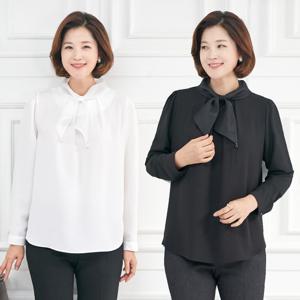 [모슬린]엄마옷 진주 미니 타이 블라우스 515FGH056 마담/중년여