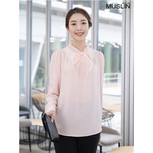 [모슬린]엄마옷 노방미니타이 블라우스 515FGH054 마담/중년여성