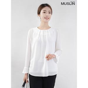 [모슬린]엄마옷 라운드 레이온 블라우스 515FGH047 마담/중년여
