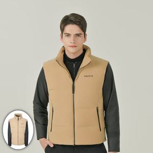 [헤지스골프] 남성 3 in 1 경량 구스 다운 점퍼 베이지 HUJU5D751I2