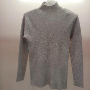 Destijl HC06 깔끔한 잔골 반목폴라 기모 에그체인 쫄 니트티 D2543sw15LG