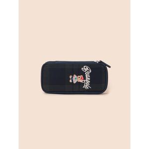 (26SS 7%OFF)[빈폴키즈] 곰돌이 체크 파우치  그린 (BI61D2U07M)