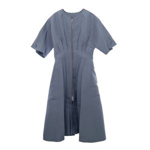 [엘러브] 디올 실크 지퍼 원피스 38 블루 5ET1997