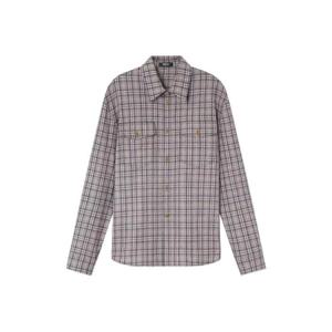 25 FW 베르사체 체크 긴소매 셔츠 10188351A16849 TP445833144