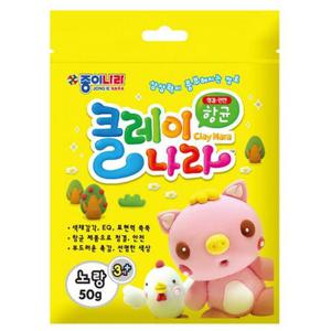 클레이 클레이나라미니 2500 노랑 종이나라