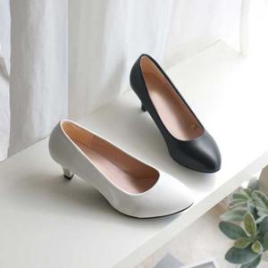 여성구두펌프스 호텔리어 승무원 미들힐 편한 면접