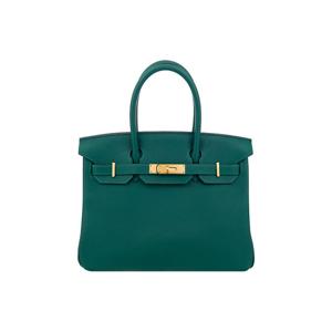 [엘러브] 에르메스 벌킨30 말라카이트 금장 5HH0563