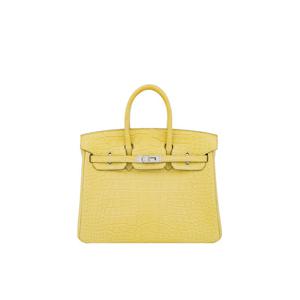 [엘러브] 에르메스 엘리게이터 벌킨25 미모사 은장 5HH0566