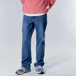 [플랙진]남성 LEARN UP X PLAC 스티즈 스트레이트 중청 데님 팬츠 (PJTT5SZK335)