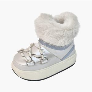 베어파우 ARI 아동 방수 방한화 키즈 겨울 털신발 부츠 K3042084RD-K (화이트)