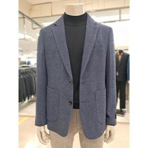 바쏘옴므 세이브존05 네이비잔체크울혼방스판자켓 WSY3JS14ANY