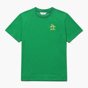 [먼싱웨어]여성 시그니처 라운드 반팔 티셔츠 그린 MR122LTS13