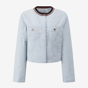 [듀엘]니트넥 스트라이프 패딩 점퍼  D254MSJ231