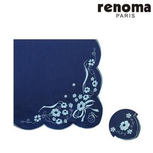 레노마 RRT2701 남녀 1매 라운드 자수손수건