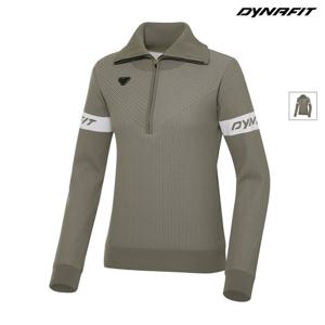 [다이나핏] (택가 289,000원) 다크올리브 여성 PLATINUM (플래티넘) 반집업 스웨터 YWU23228K4
