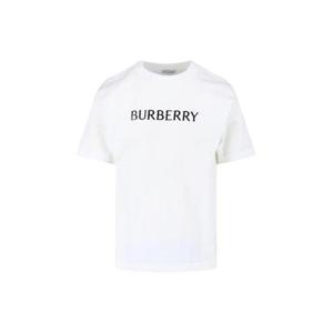 버버리 반팔 티셔츠 8122389B7078 White