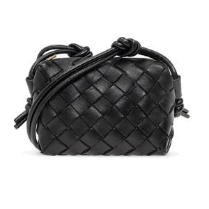 26 SS 보테가 베네타 캔디 루프 우븐 카메라백 블랙 730832V1G11