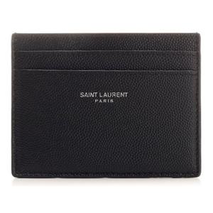 생로랑 로고 슬림 가죽 카드지갑 375946BTY0N 1000