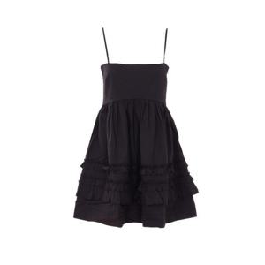 가니 미디 원피스 A1030207 099 Black