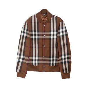 (명품) 버버리 체크 울 코튼 보머 재킷 8070611