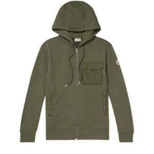 26 SS 몽클레어 집업 드로스트링 후디 자켓 그린 8G0007289A8F