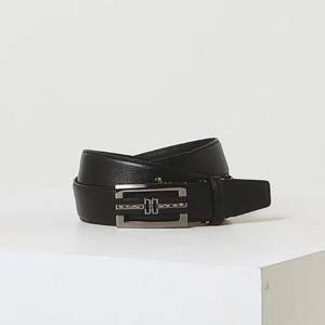 [닥스핸드백] 블랙 원 체크라인 버클 소가죽 자동벨트DBBE6E351BK