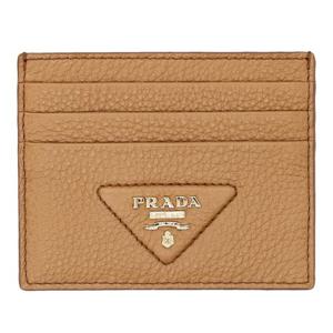 프라다 로고 플라크 트라이앵글 카드 지갑 1MC0252BBE F03CW
