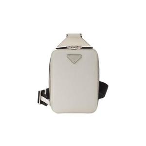 프라다 브리크 사피아노 레더 백 화이트 2VZ106-9Z2-F0009