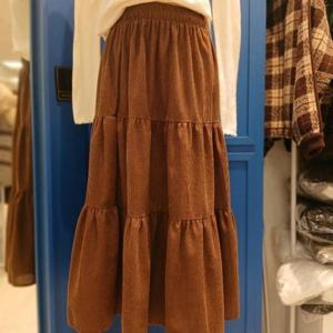 Tto HC45 3단골덴 스커트 T54wsk03ax