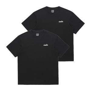 [디아도라]디아도라 2PACK 베이직 반팔 티셔츠 BLACK D6123LRS99