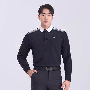 다운블로우 남자 골프웨어 어깨 배색 카라 티셔츠 DM2512161691