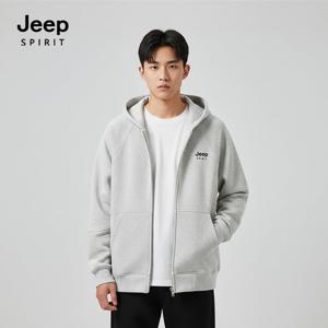 JEEP SPIRIT 남녀공용 오버핏 투웨이 후드 집업점퍼 다크그레이 (JSSPJK313)
