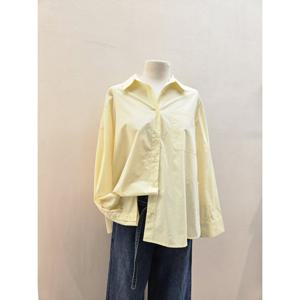 숲  (SC3LS341) 카라넥 비죠장식 루즈핏 셔츠