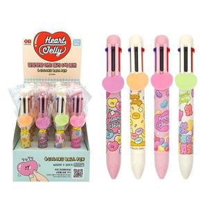 6색볼펜 하트젤리 20개