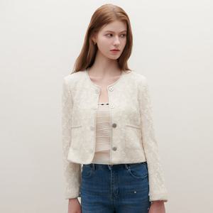 [SATIN] 입체 플라워 레이스 자켓 S261M151