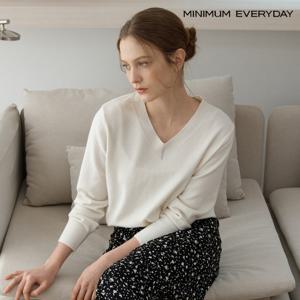 [미니멈][미니멈에브리데이] V넥 베이직 심플 긴팔 니트 (EC1KT007D)