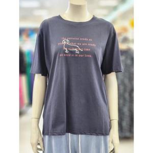 비지트인뉴욕 세이브존07 레터링 반팔티셔츠 VB6ST6P1