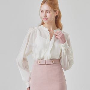 [매긴]스텐 카라 리오셀 블라우스_PBMF6S1BL5010