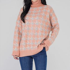 [올리비에스클로젯] 빅 하운드투스 목폴라 니트_O2602KN605A