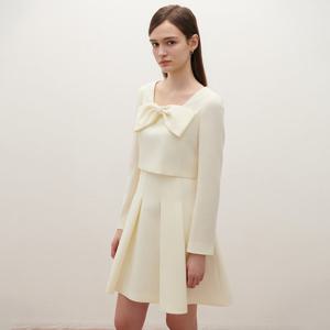 [SATIN] 백 슬릿 리본 원피스_2컬러 S261T601