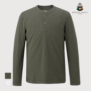 [인디안][BRUNO BAFFI] 3버튼 헨리넥 티셔츠._MUEAL4S1141
